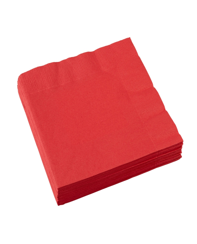 Servilletas 33X33cm Roja  ***OFERTA DTO NO ACUMULABLE