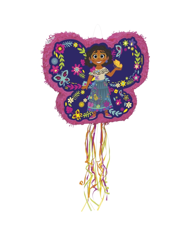 Piñata Plana Tirar Forma Mariposa Encanto 43X52cm