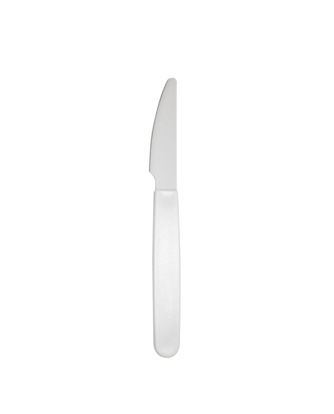 Cuchillo Reutilizable Talco Blanco 18,5cm PP+Mineral ***OFERTA DTO NO ACUMULABLE