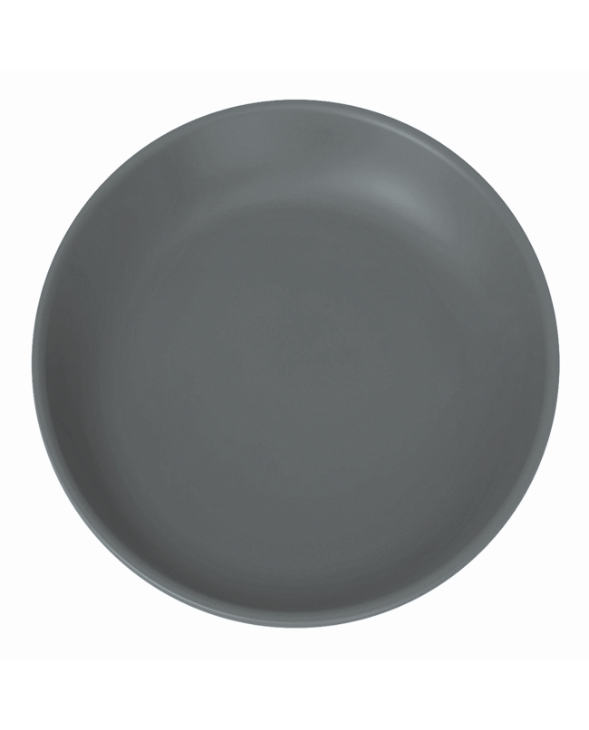 Plato Reutilizable Talco 20,8cm Gris Antracita PP+Mineral ***OFERTA DTO NO ACUMULABLE