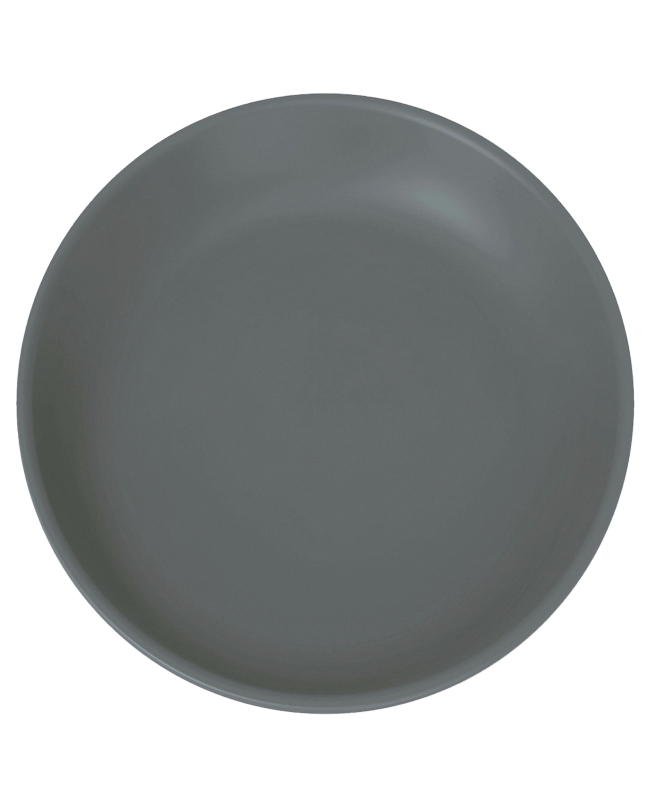Plato Reutilizable Talco 27,4cm Gris Antracita PP+Mineral ***OFERTA DTO NO ACUMULABLE
