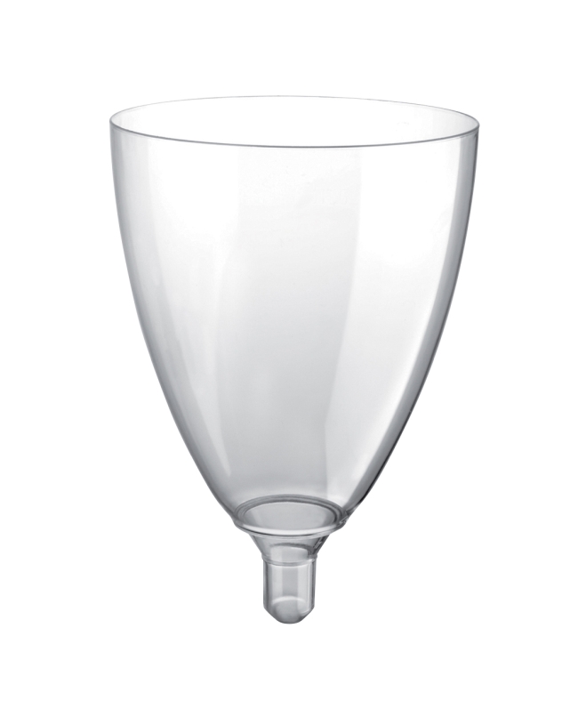 Copa Reutilizable Vino Transparente Sin Pie 18cl Poliestireno ***OFERTA DTO NO ACUMULABLE