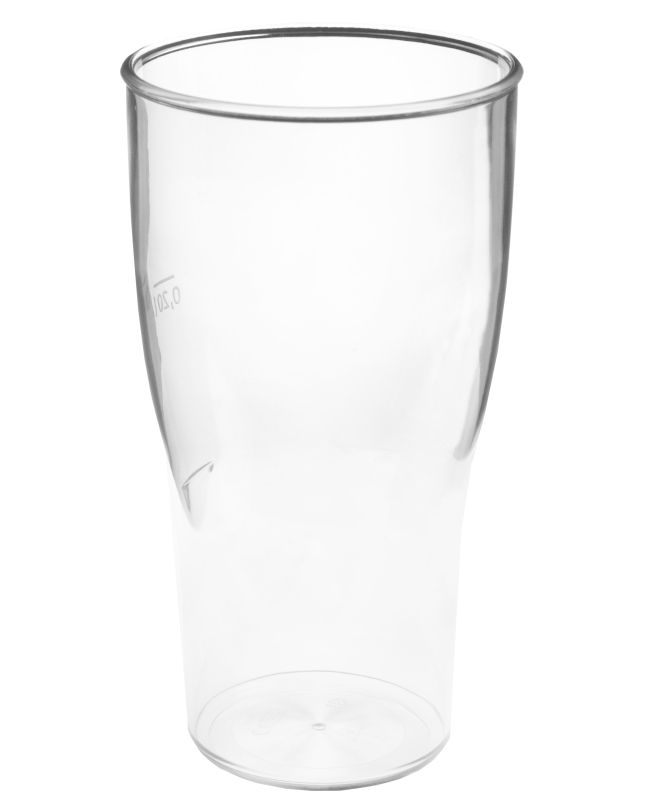 Vaso Reutilizable Cerveza Transparente 36cl Material SAN ***OFERTA DTO NO ACUMULABLE
