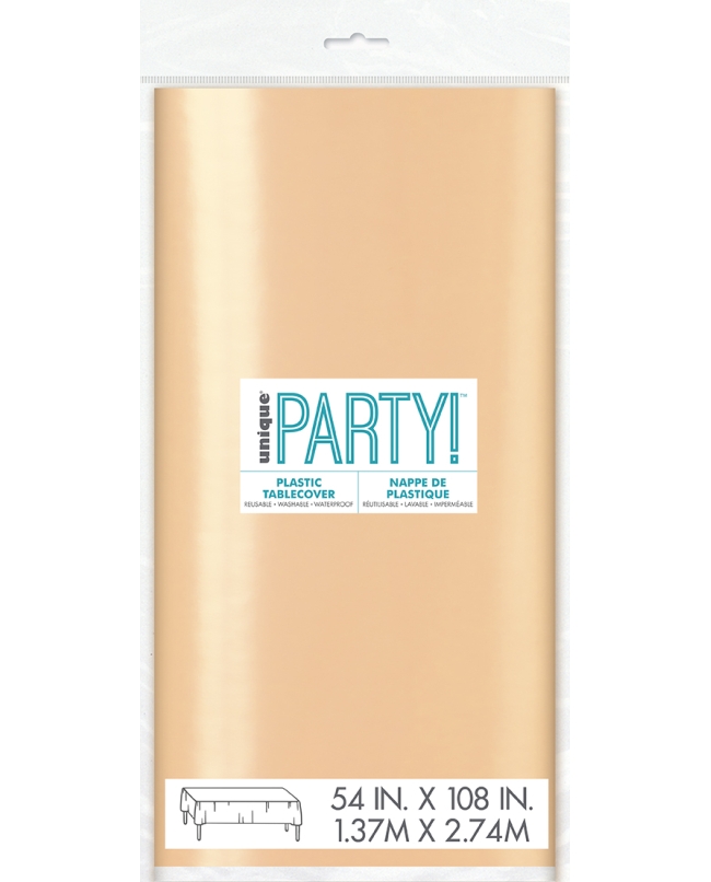 Mantel Plastico Foil Oro Rosa 1,37X2,74m