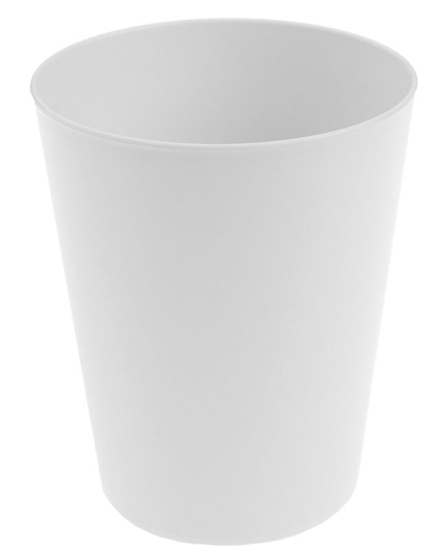 Vaso Reutilizable Talco Blanco 33cl PP+Mineral ***OFERTA DTO NO ACUMULABLE