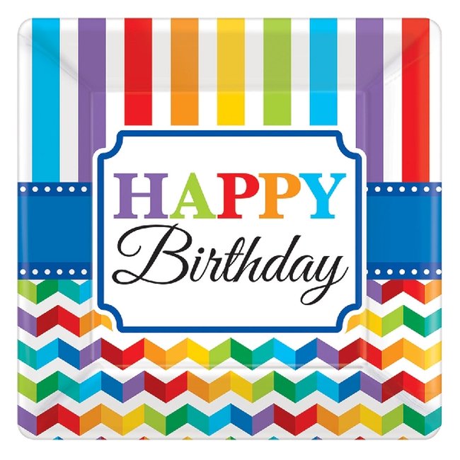 Platos 17.7cm: Bright Birthday ***OFERTA DTO NO ACUMULABLE