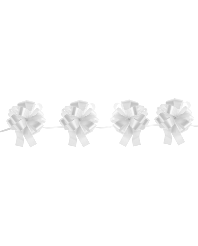 Guirnalda Lazo Facil Blanco 10cm /3M polipropileno Y Rafia ***OFERTA DTO NO ACUMULABLE
