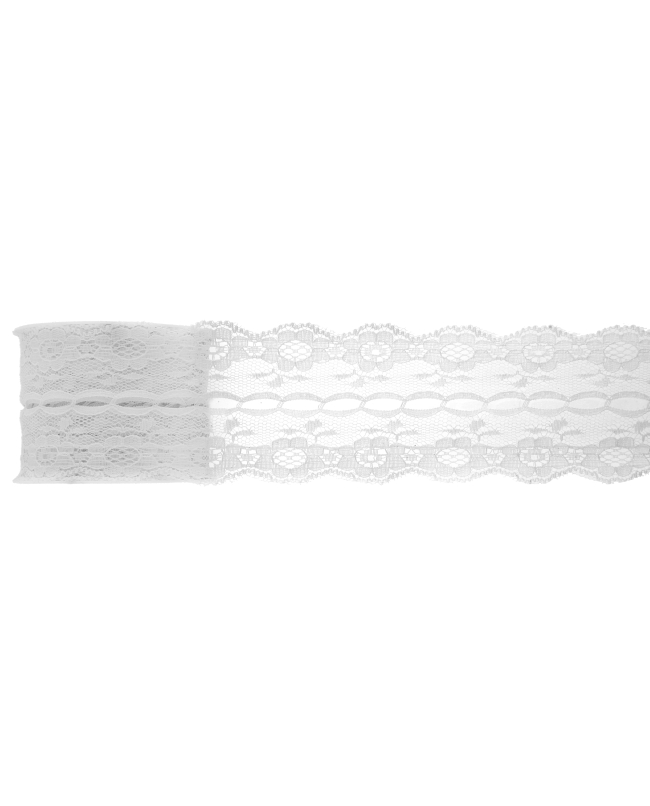 Cinta Encaje Blanco 50mm X 3m Poliester ***OFERTA DTO NO ACUMULABLE
