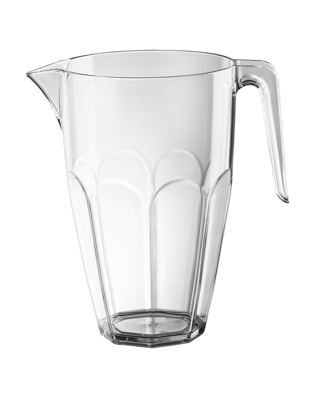 Jarra Reutilizable Agua Transparente 2.25L Sin Tapa Material SAN ***OFERTA DTO NO ACUMULABLE