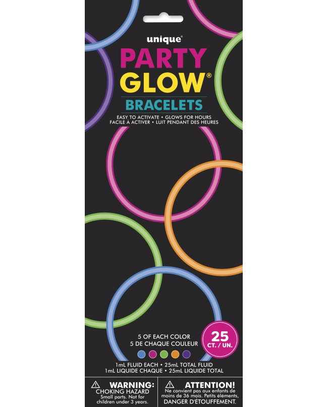 Pulseras Neon Surtidos 20,3cm