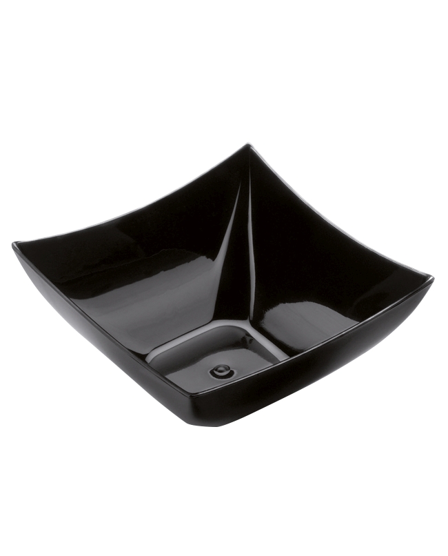 Cuenco Reutilizable Degustacion Cuadrado Negra 9cl Poliestireno ***OFERTA DTO NO ACUMULABLE