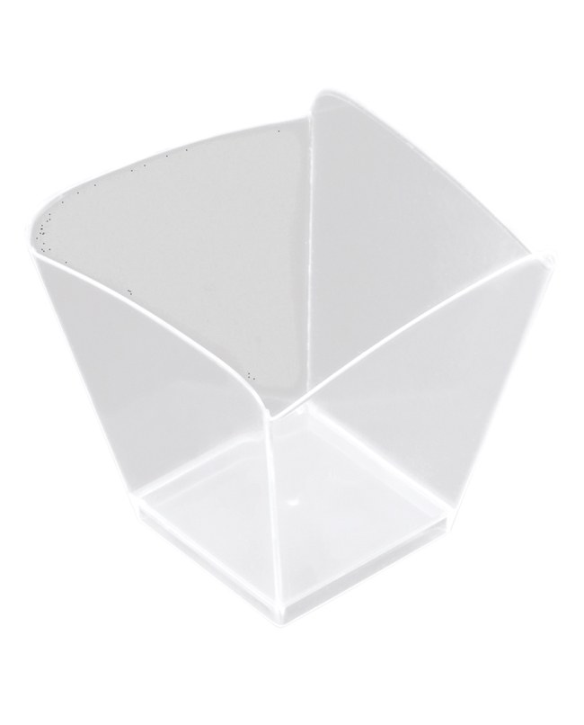 Cuenco Reutilizable Degustacion Ondulada Transparente 9.5cl Poliestireno ***OFERTA DTO NO ACUMULABLE