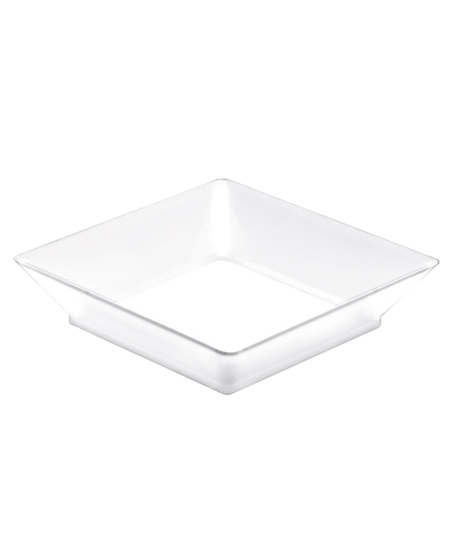 Plato Reutilizable Cuadr. Degustacion Blanca 6.5X6.5cm Poliestireno ***OFERTA DTO NO ACUMULABLE