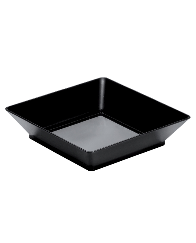 Plato Reutilizable Cuadr. Degustacion Negra 6.5X6.5cm Poliestireno ***OFERTA DTO NO ACUMULABLE