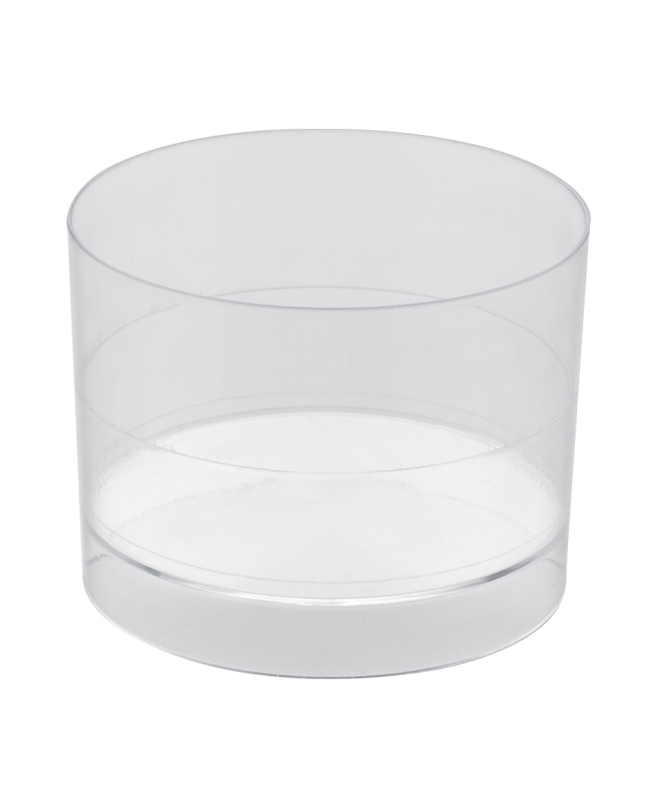 Vaso Reutilizable Bajo Transparente 6cl Poliestireno ***OFERTA DTO NO ACUMULABLE