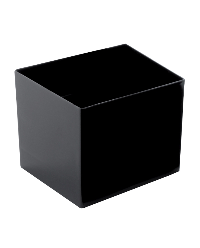 Cuenco Reutilizable Degustacion Cubico Negro 6cl Poliestireno ***OFERTA DTO NO ACUMULABLE