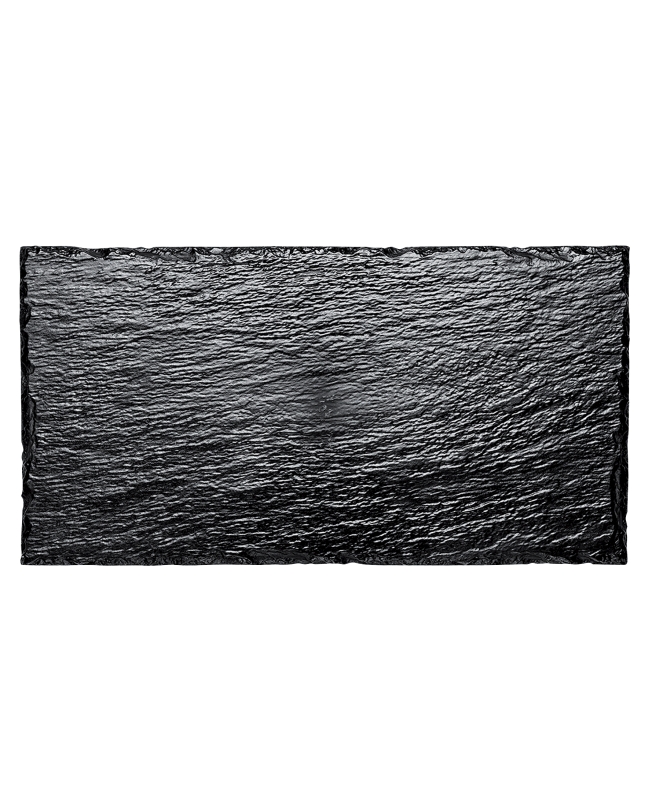 Plato Reutilizable Estilo Pizarra Negro 30X16cm Poliestireno ***OFERTA DTO NO ACUMULABLE