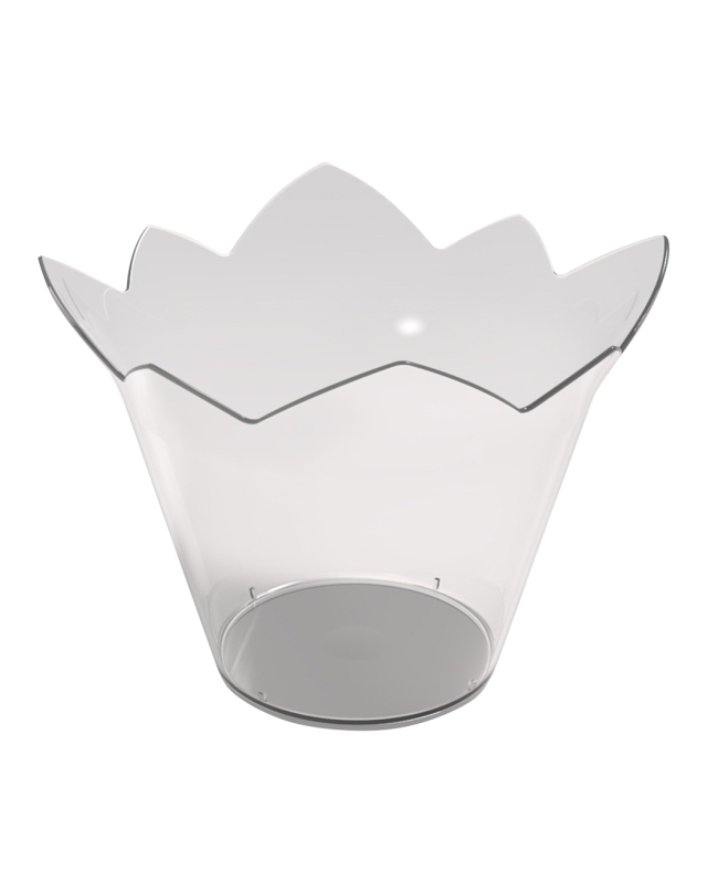 Cuenco Reutilizable Degustacion Flor Lirio Transparente 7cl Poliestireno ***OFERTA DTO NO ACUMULABLE