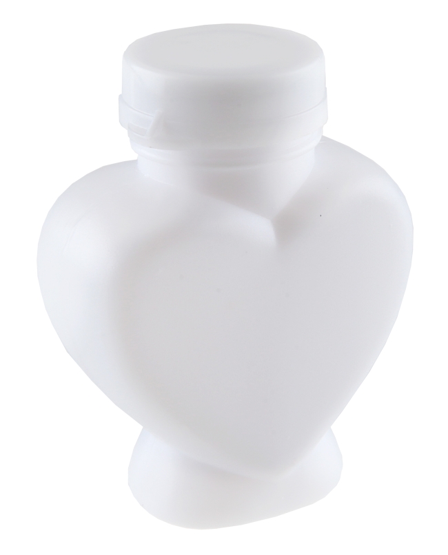 Pompero Corazon Blanco 4 X 5.5cm Jabon Y Plastico ***OFERTA DTO NO ACUMULABLE