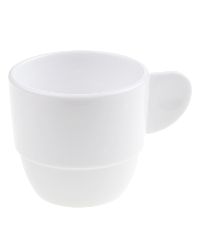 Taza Cafe Reutilizable Blanca 6.2cl Material SAN ***OFERTA DTO NO ACUMULABLE