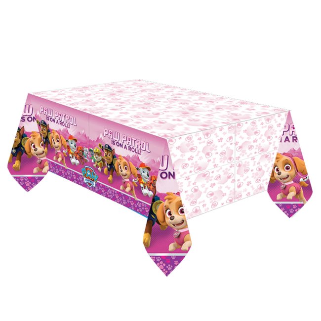 Mantel de plástico Rosa Patrulla Canina