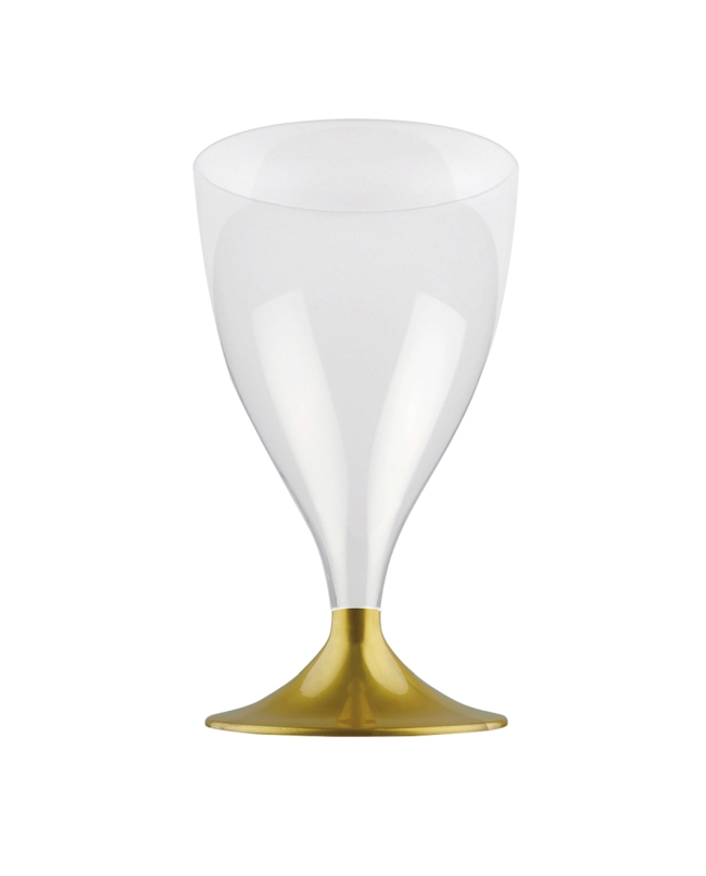Copa Reutilizable Vino Dorada 20cl Poliestireno ***OFERTA DTO NO ACUMULABLE