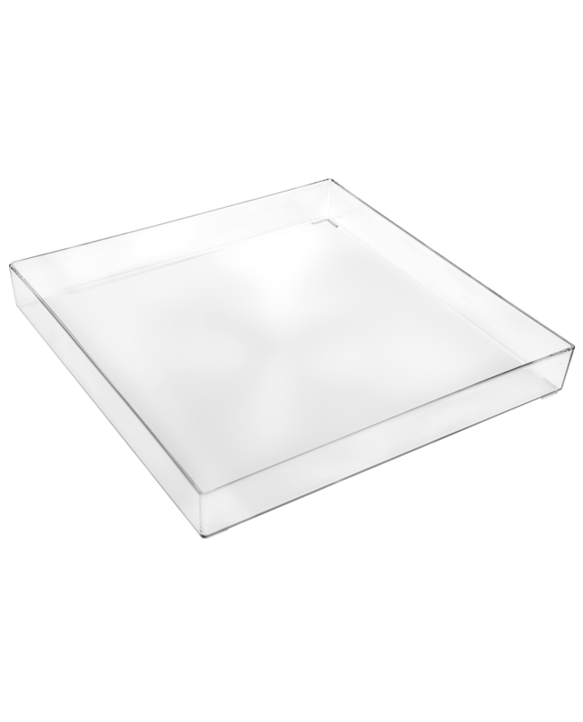 Bandeja Reutilizable 30X30cm Transparente Material SAN ***OFERTA DTO NO ACUMULABLE