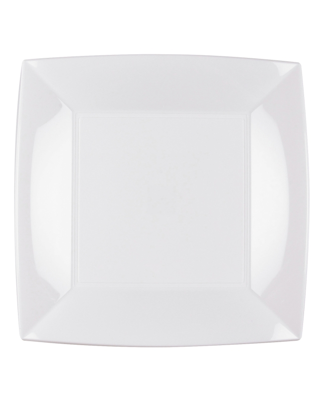 Plato Reutilizable 23cm Blanco Polipropileno ***OFERTA DTO NO ACUMULABLE