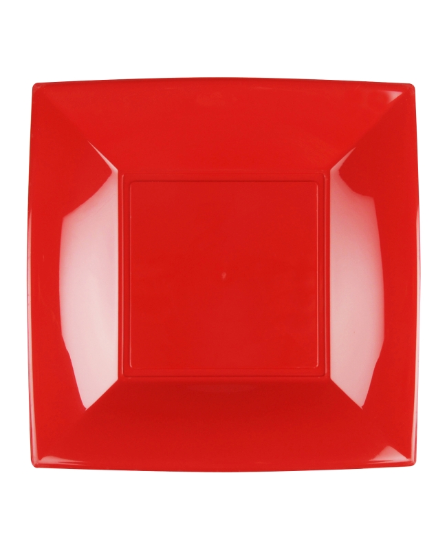 Plato Reutilizable 23cm Rojo Polipropileno ***OFERTA DTO NO ACUMULABLE