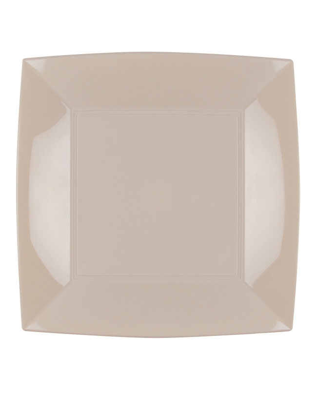Plato Reutilizable 23cm Marron-Gris Topo Polipropileno ***OFERTA DTO NO ACUMULABLE