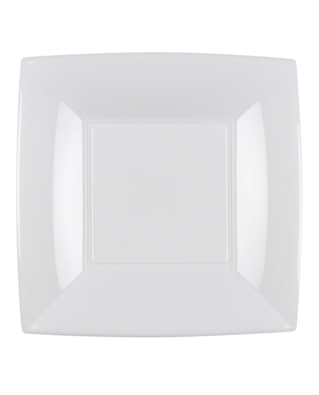 Plato Reutilizable 18cm Blanco Polipropileno ***OFERTA DTO NO ACUMULABLE