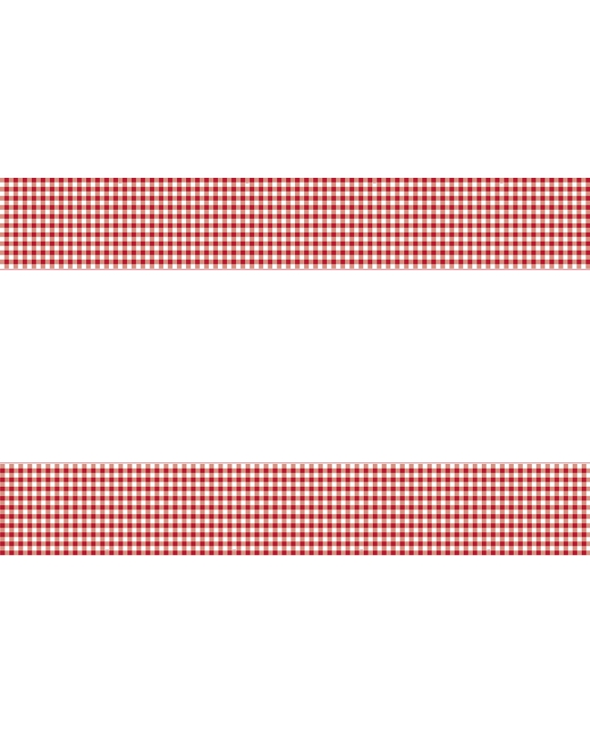 Mantel Plastico Cuadros Rojo 1,37X2,13m
