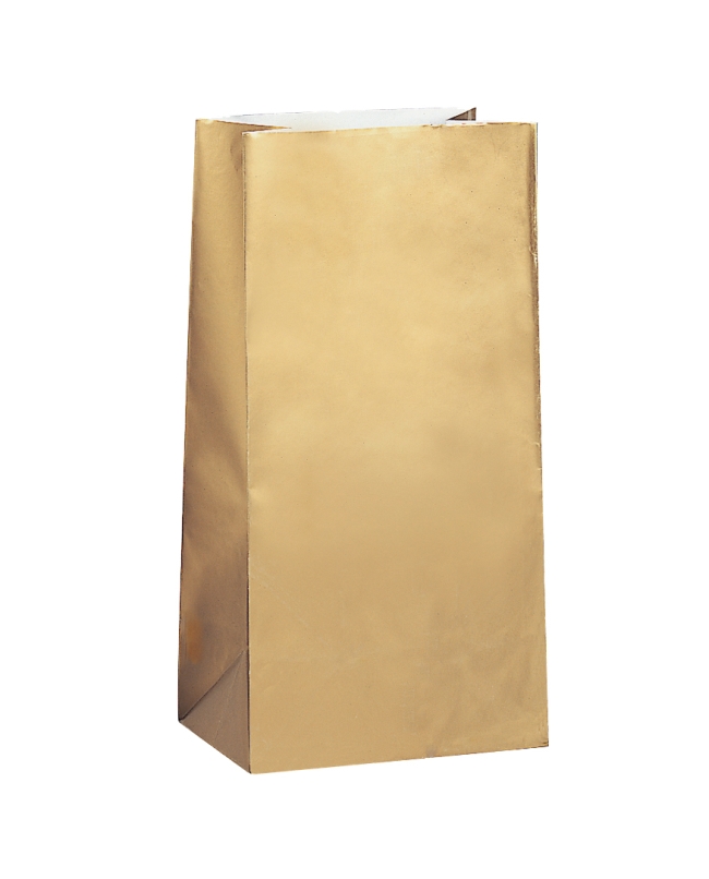 Bolsas Papel Oro Metal