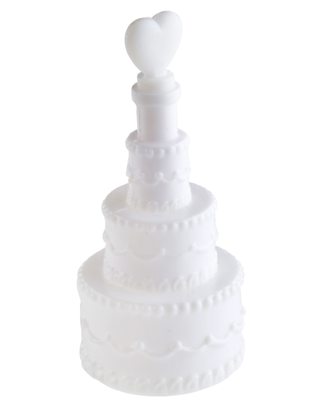 Pompero Tarta Boda Blanco 3X7.5cm Jabon Y Plast. ***OFERTA DTO NO ACUMULABLE