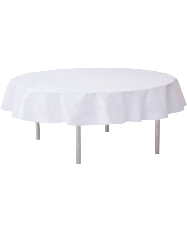 Mantel Harmony redondo Blanco 180cm Tela opaca polipropileno no tejido 80gr/m2 ***OFERTA DTO NO ACUMULABLE