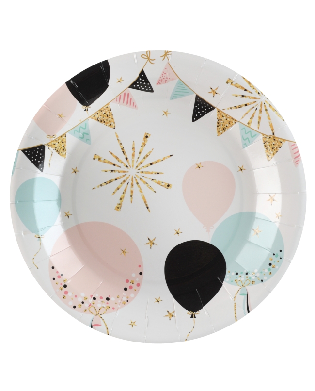 Platos Cumple Purpur. 22.5cm Carton ***OFERTA DTO NO ACUMULABLE