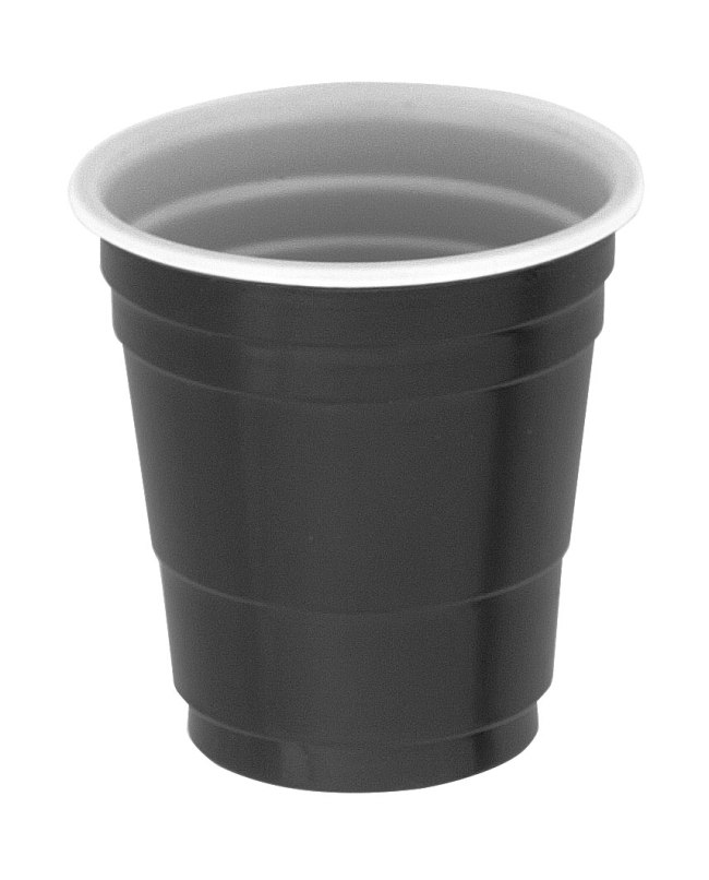 Vasos Chupito Negro Plastico