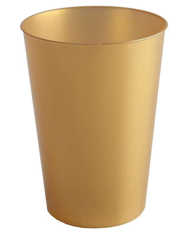 Vaso Reutilizable Dorado 20cl Poliestireno ***OFERTA DTO NO ACUMULABLE