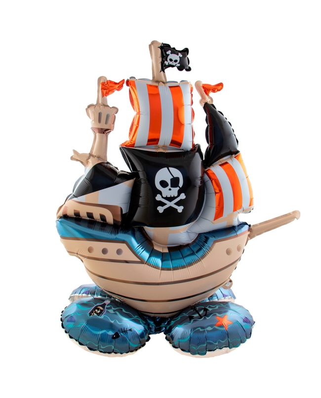 Forma Pie Barco Pirata 70X81cm