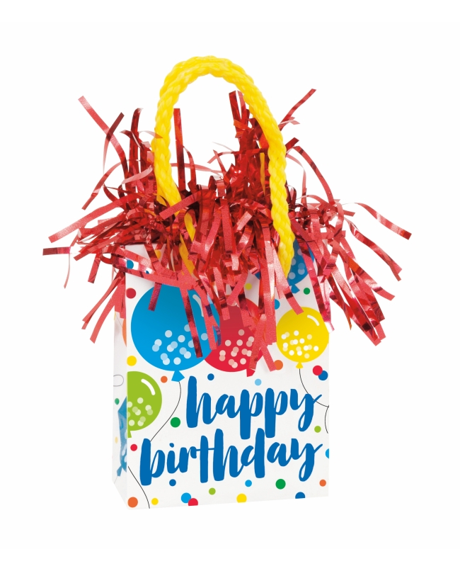 Peso Bolsa Regalo Happy Bday 156gr 8X6X4cm