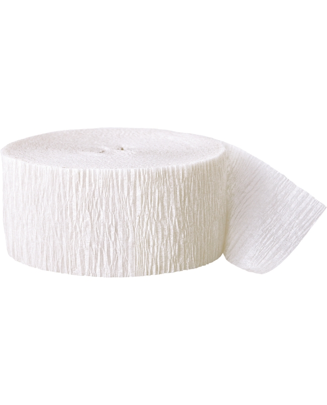 Serpentina Crepe Blanco 24,7m Papel