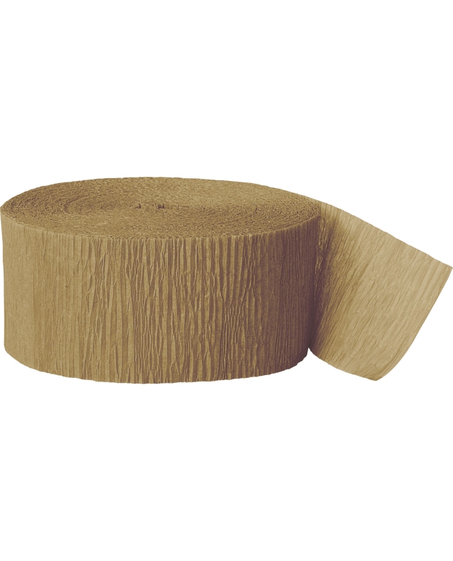 Serpentina Crepe Oro 24,7m Papel