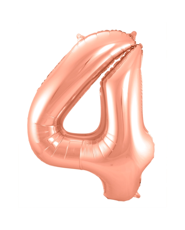 Forma Numero 4 Oro Rosa 86cm ***OFERTA DTO NO ACUMULABLE