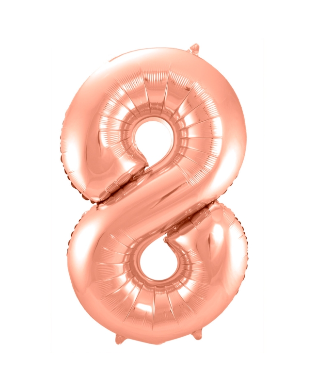 Forma Numero 8 Oro Rosa 86cm ***OFERTA DTO NO ACUMULABLE