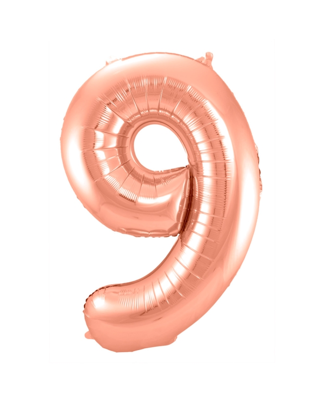 Forma Numero 9 Oro Rosa 86cm ***OFERTA DTO NO ACUMULABLE