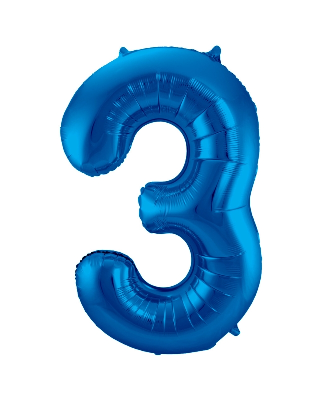 Forma Numero 3 Azul 86cm ***OFERTA DTO NO ACUMULABLE