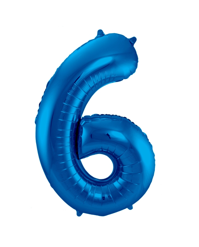 Forma Numero 6 Azul 86cm ***OFERTA DTO NO ACUMULABLE