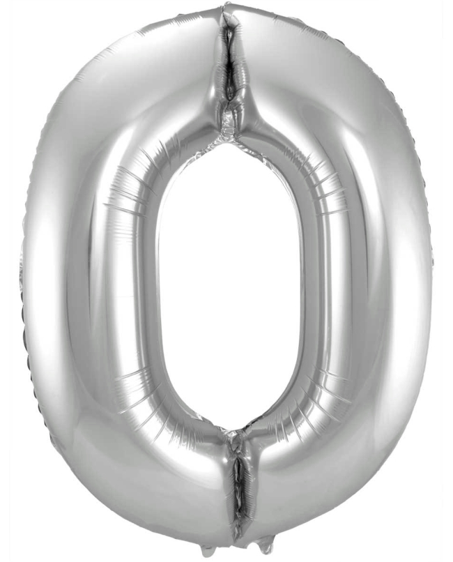 Forma Numero 0 Plata 86cm ***OFERTA DTO NO ACUMULABLE