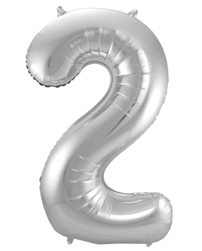 Forma Numero 2 Plata 86cm ***OFERTA DTO NO ACUMULABLE