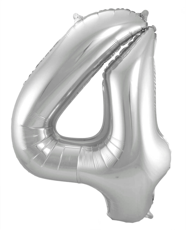 Forma Numero 4 Plata 86cm ***OFERTA DTO NO ACUMULABLE
